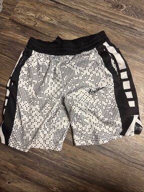 Nike Men’s Black & White Digital Pixel Athletic Shorts